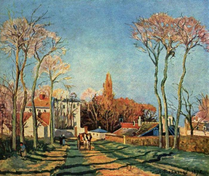 Camille Pissarro Dorfeingang von Voisins